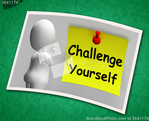 Image of Challenge Yourself Photo Means Be Determined And Motivated