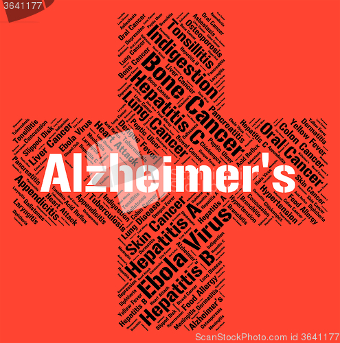 Image of Alzheimer\'s Disease Indicates Mental Decay And Afflictions