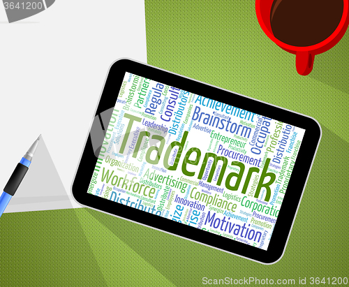 Image of Trademark Word Means Brand Name And Emblem