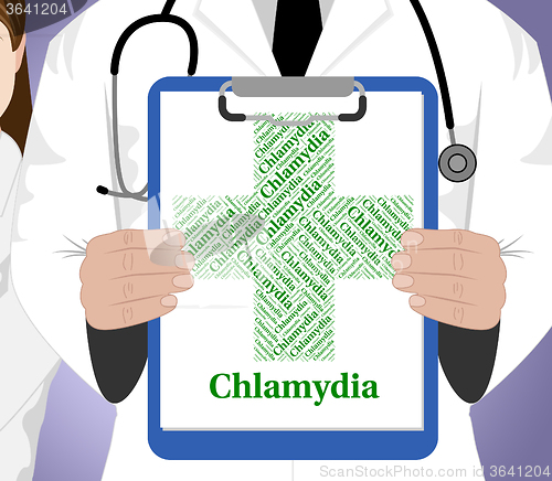 Image of Chlamydia Word Indicates Sexually Transmitted Disease And Vd