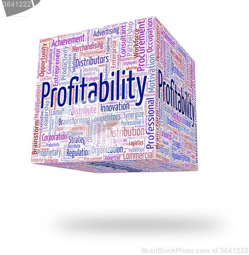 Image of Profitability Word Means Bottom Line And Financial