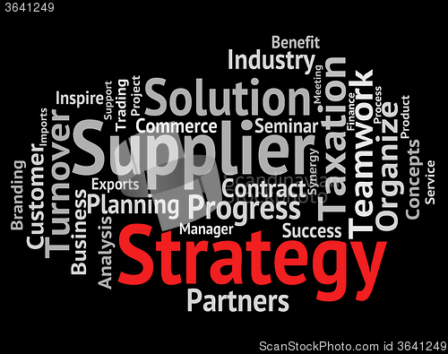 Image of Strategy Word Represents Plans Planning And Innovation