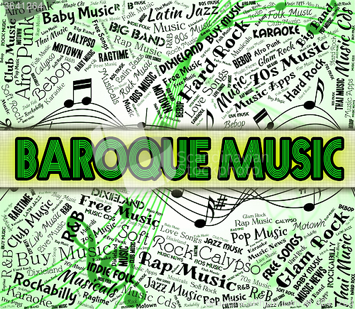 Image of Baroque Music Indicates Sound Track And Acoustic