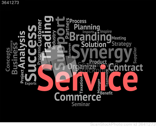 Image of Service Word Means Words Support And Assistance