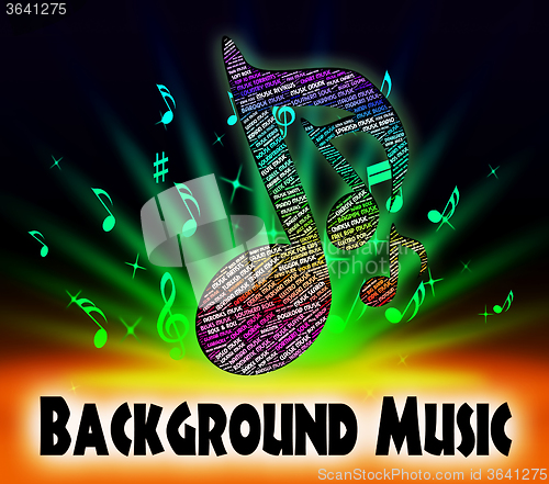 Image of Background Music Indicates Sound Tracks And Interlude