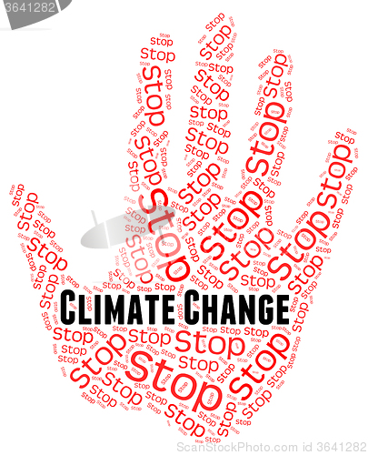 Image of Stop Climate Change Represents Revise Different And Prohibit