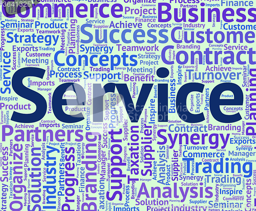 Image of Service Word Represents Help Desk And Advice