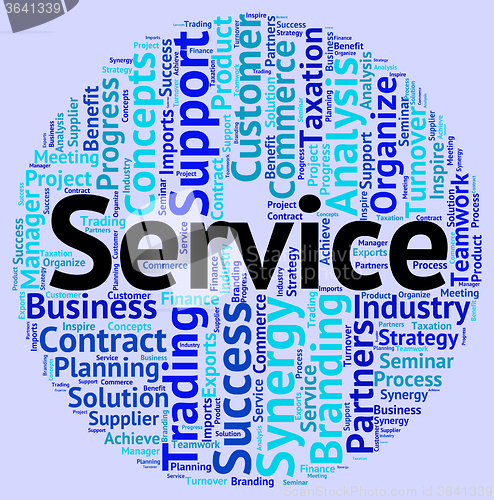 Image of Service Word Means Help Desk And Assistance