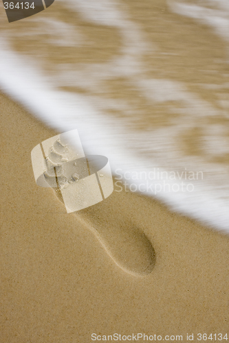 Image of Footprint on the beach