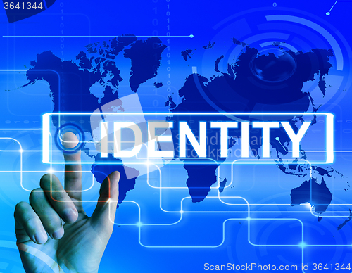 Image of Identity Map Displays Worldwide or International Identification 