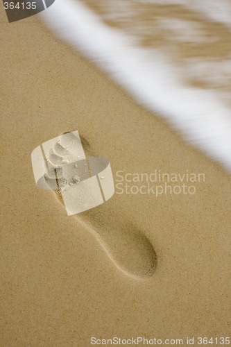 Image of Footprint on the beach