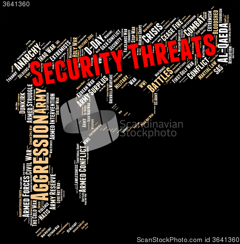 Image of Security Threats Indicates Threatening Remark And Forbidden