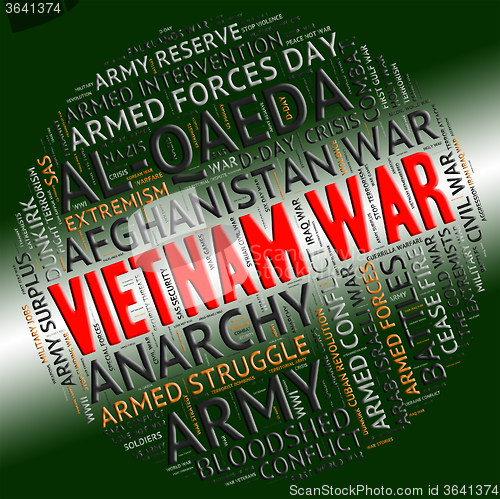 Image of Vietnam War Means North Vietnamese Army And America