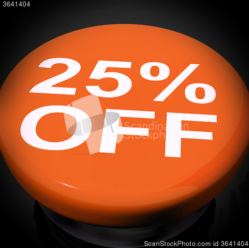 Image of Twenty Five Percent Switch Shows Sale Discount Or 25 Off