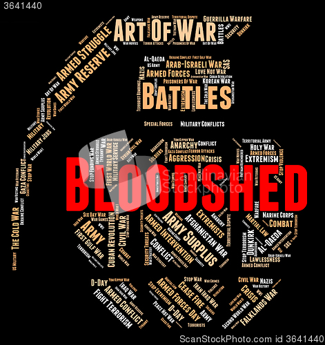 Image of Wordcloud War Represents Military Action And Massacre