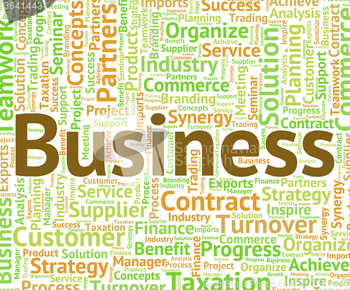 Image of Business Word Indicates Words Corporate And Wordcloud