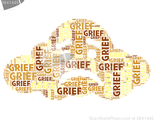 Image of Grief Word Means Broken Hearted And Angst