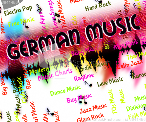 Image of German Music Represents Sound Tracks And Deutsche