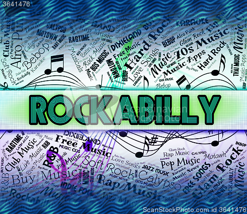 Image of Rockabilly Music Means Sound Track And Acoustic