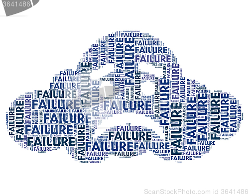 Image of Failure Word Represents Lack Of Success And Defeat