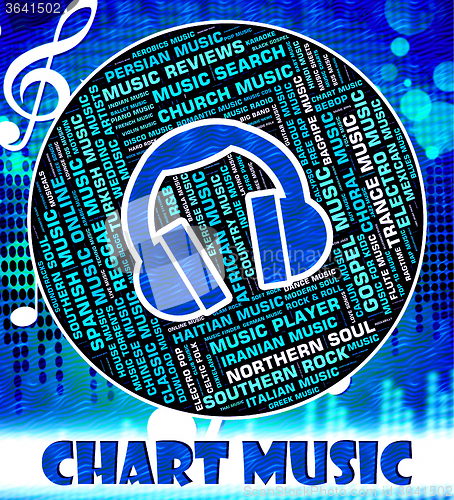 Image of Music Charts Represents Top Twenty And Harmonies