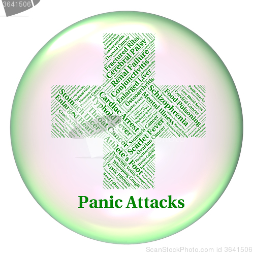 Image of Stop Panic Represents Poor Health And Affliction