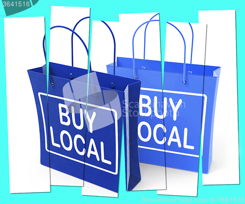 Image of Buy Local Shopping Bags Promote Buying Products Locally