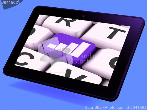 Image of Graph Key Tablet Means Data Analysis Or Statistics