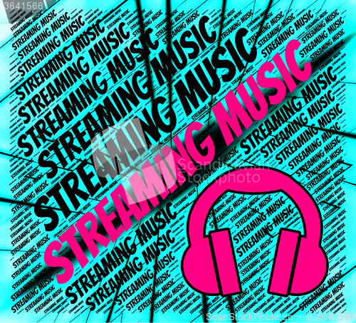 Image of Streaming Music Shows Sound Tracks And Audio