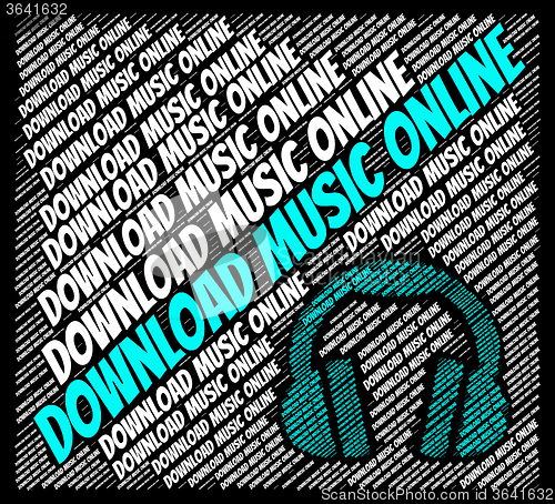 Image of Download Music Online Indicates Sound Tracks And Web