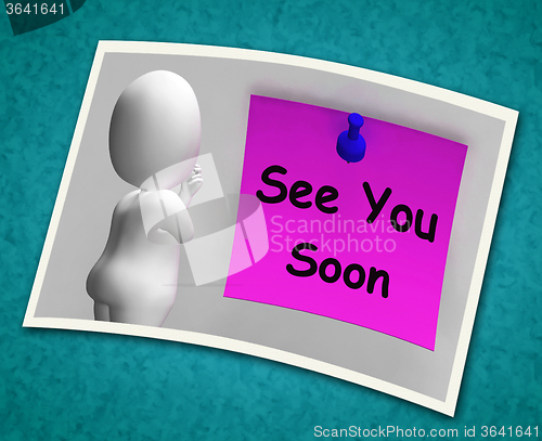 Image of See You Soon Photo Means Goodbye Or Farewell