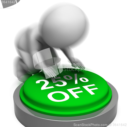 Image of Twenty-Five Percent Off Pressed Means 25 Reduced Price