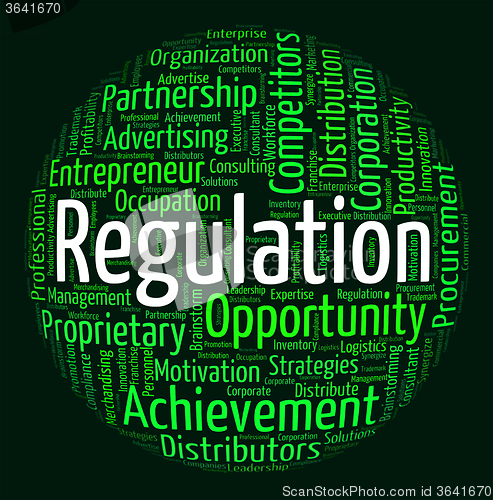 Image of Regulation Word Means Text Dictum And Rule