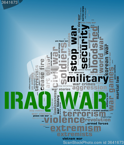 Image of Iraq War Indicates Military Action And Republic