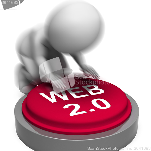Image of Web 2.0 Pressed Means Website Platform And Type