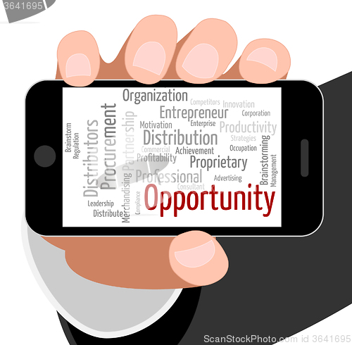 Image of Opportunity Word Means Options Option And Wordclouds