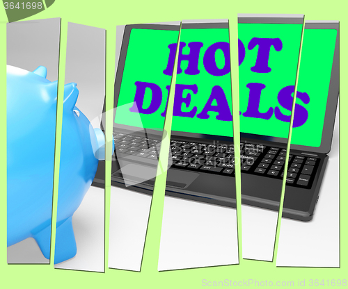 Image of Hot Deals Piggy Bank Means Best Buys And Reduced Price