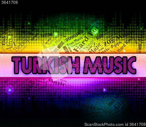 Image of Turkish Music Shows Sound Track And Arabic