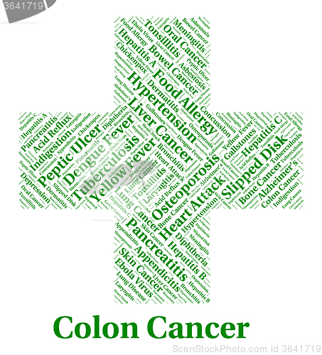 Image of Colon Cancer Represents Ill Health And Afflictions