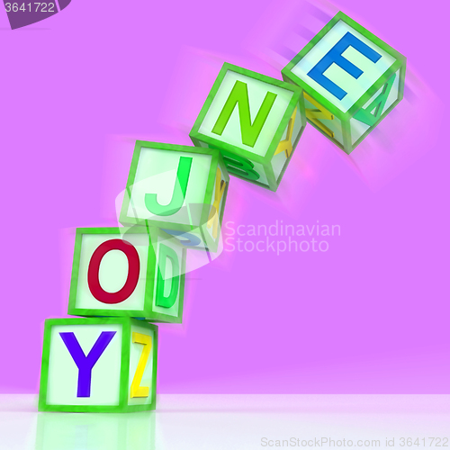 Image of Enjoy Letters Mean Recreation Play Or Fun
