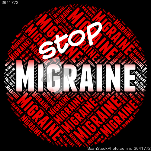 Image of Stop Migraine Indicates Neurological Disease And Control