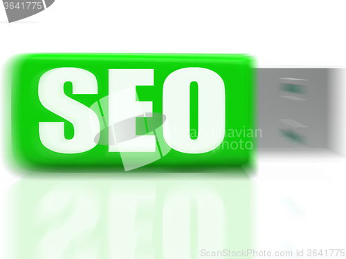 Image of SEO USB drive Means Online Search And Development