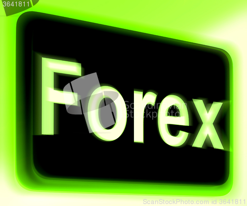 Image of Forex Sign Shows Foreign Exchange Or Currency