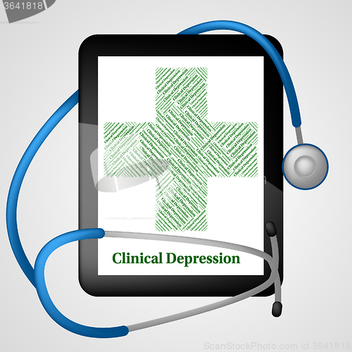 Image of Clinical Depression Shows Crack Up And Ailment