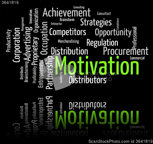 Image of Motivation Word Shows Do It Now And Motivate