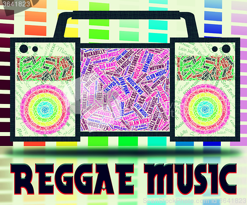 Image of Reggae Music Shows Sound Track And Audio