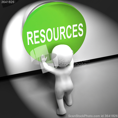 Image of Resources Pressed Means Funds Capital Or Staff