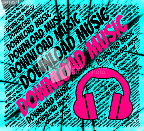 Image of Download Music Indicates Sound Track And Data