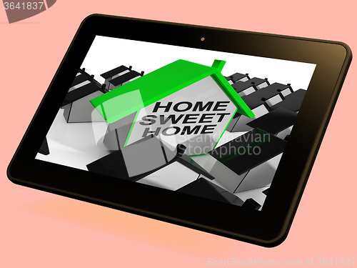 Image of Home Sweet Home House Tablet Cozy And Familiar