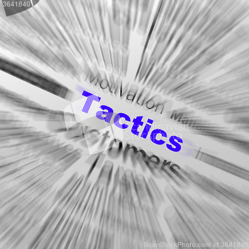 Image of Tactics Sphere Definition Displays Management Plan Or Strategy